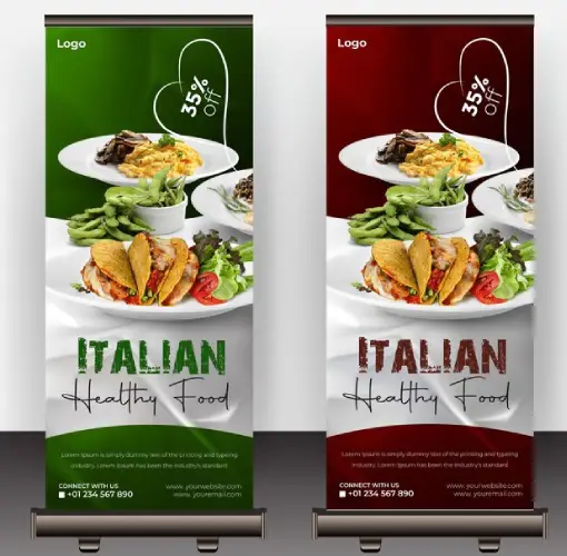 Pull up advertising banners