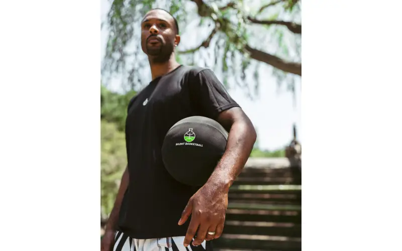 basketball with arrows for shooting 