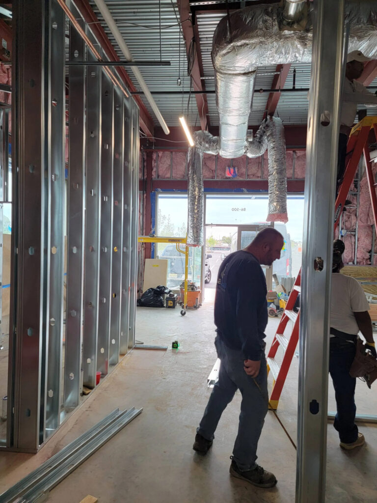 Zavza Seal working on aspen dental, holbrook ny construction project