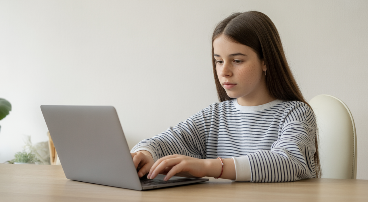 Youth participating in an online peer support session in Brooklyn